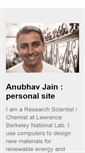 Mobile Screenshot of anubhavjain.net